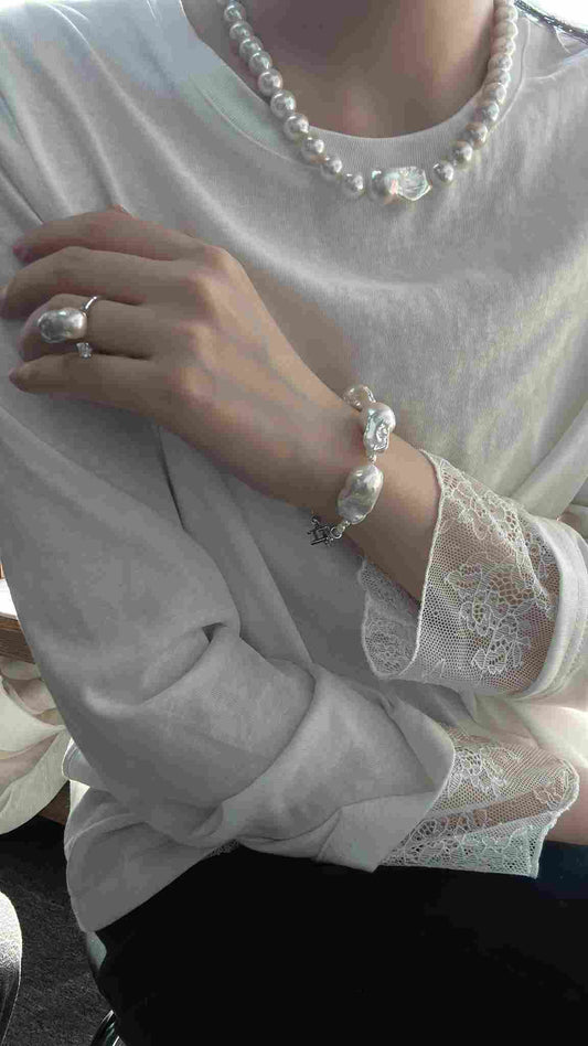 Rice Baroque Pearl Bracelet