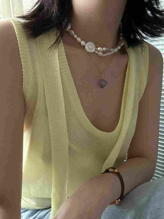 French Pearl Choker Necklace