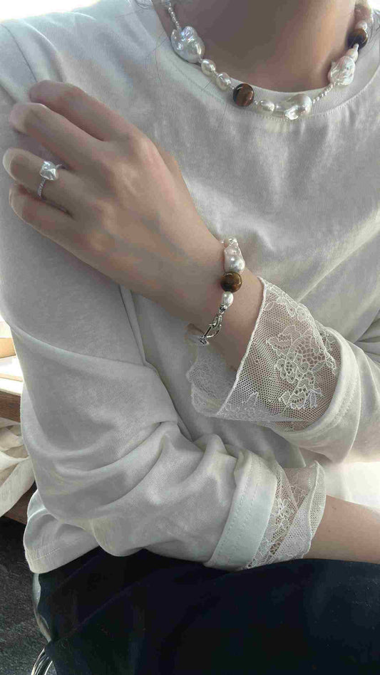 Tiger Eye Baroque Necklace