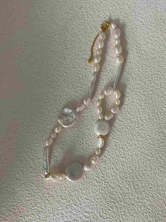 French Pearl Choker Necklace