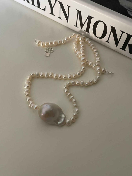 Baroque Pearl Beaded Necklace