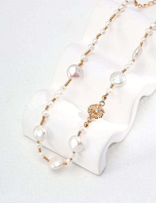 Natural pearl necklace - anne-sandy - -
