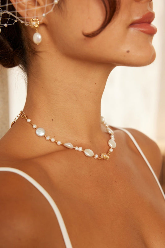 Natural pearl necklace - anne-sandy - -