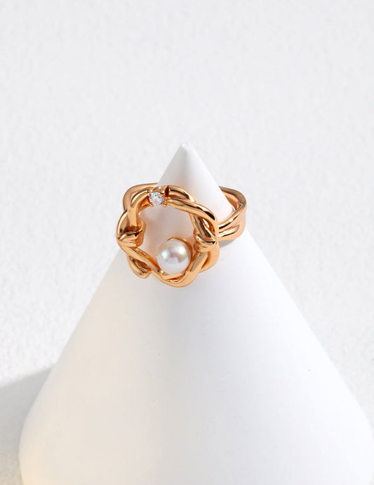 Pearl ring - anne-sandy - -