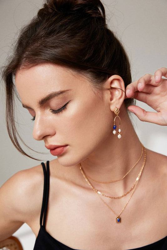 Sterling silver pearl earrings - anne-sandy - -