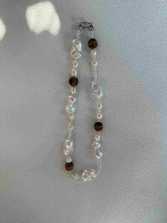 Tiger Eye Baroque Necklace