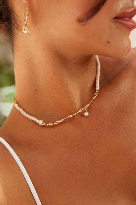Natural pearl necklace - anne-sandy -  - 
